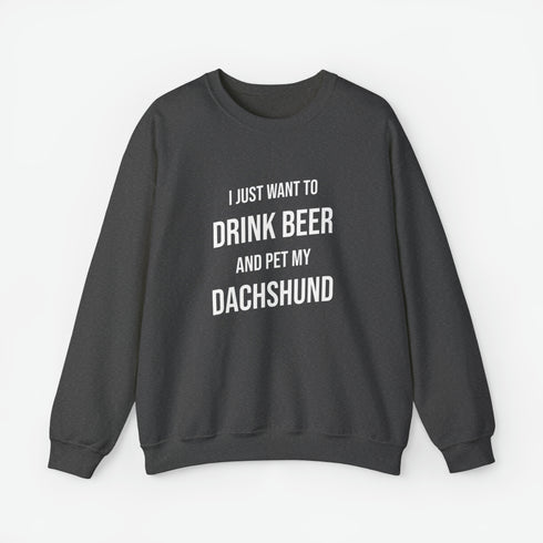 Dachshund Men's Sweatshirt - Dachshund Funny Sweatshirt - Dachshund Gift