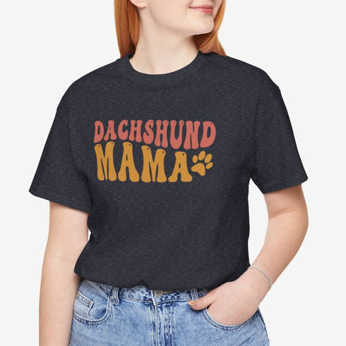 Dachshund Shirt - Retro Dachshund Mom Shirt - Dachshund Gift for Women