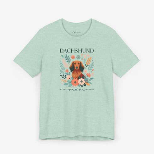 Dachshund T- Shirt for Women - Longhaired Dachshund Mom Shirt