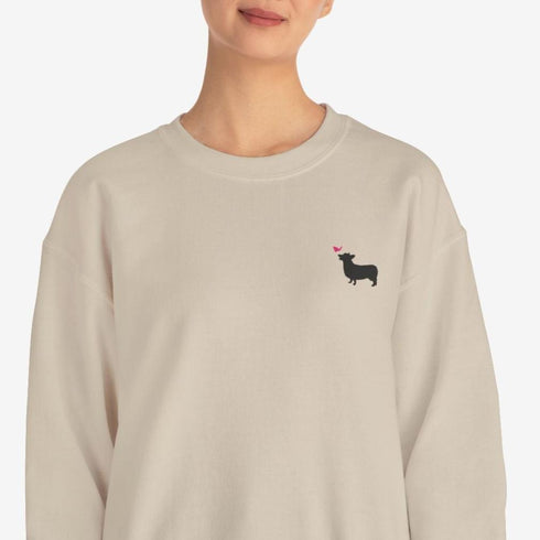 Corgi Sweatshirt for Women - Cute Corgi Crew Sweatshirt