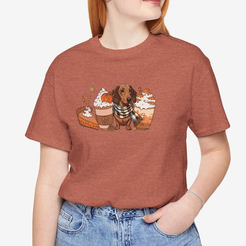 Dachshund Fall Tee - Dachshund Shirt for Women