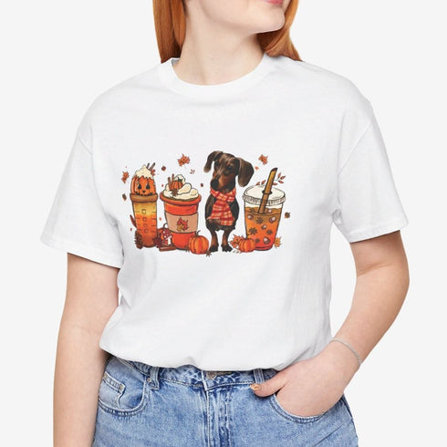 Dachshund T- Shirt for Women - Dachshund Autumn Shirt