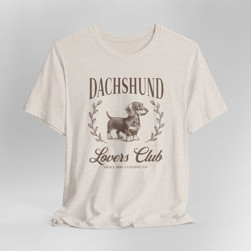 Wirehaired Dachshund Tee for Women - Dachshund Lovers Club Shirt