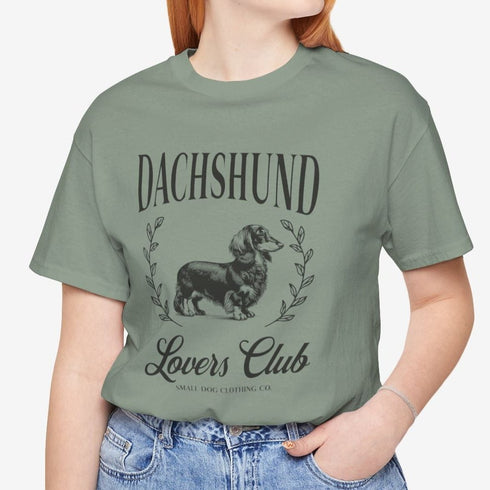 Longhaired Dachshund Shirt for Women - Dachshund Lovers Club Tee