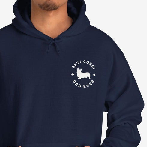 Corgi Men's Hoodie - Best Corgi Dad - Corgi Gift