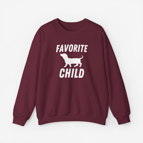 Dachshund Sweatshirt - Favorite Child - Funny Dachshund Sweatshirt