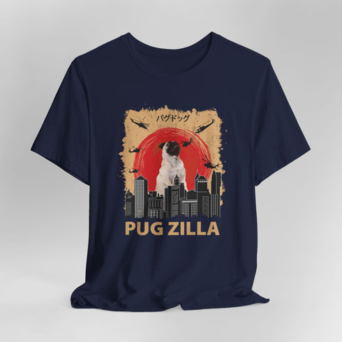 Pug Lover T-Shirt - Pugzilla Funny Pug Shirt for Women