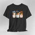corgi t shirt for women. Color dark gray heather
