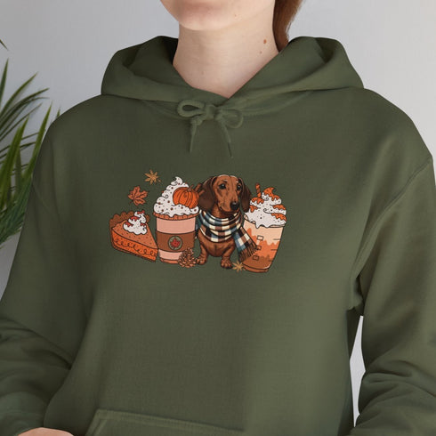 Dachshund Autumn Hoodie for Women - Wiener Dog Fall Hoodie