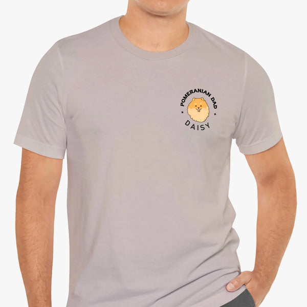pomeranian dad -shirt cool gray