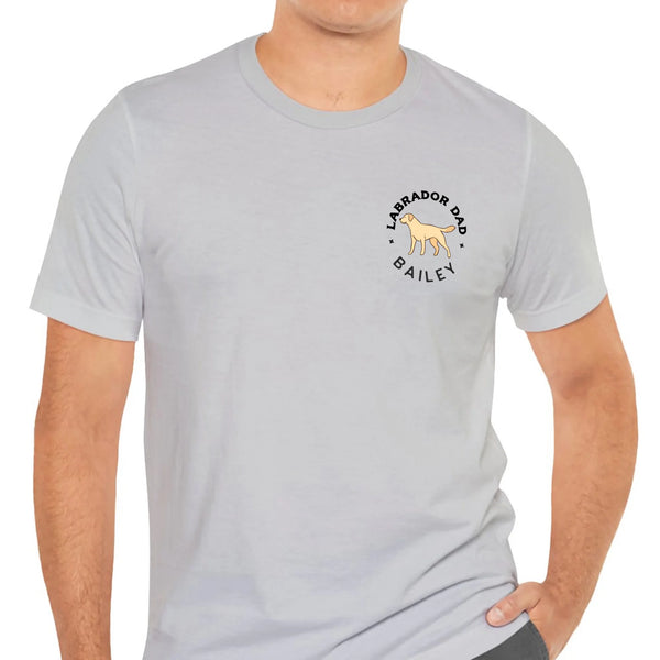 Labrador dad t-shirt light gray