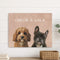Custom Pet Canvas Painting 2 pets 14x11