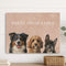 Custom Pet Canvas Painting 3 pets 16x12