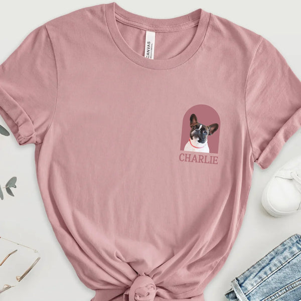 Custom Pet T-shirt Women orchid