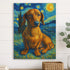 Custom pet canvas van gogh painting style 12x16 VERTICAL