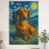 Custom pet canvas van gogh painting style 20X30 VERTICAL