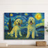 Custom pet canvas van gogh painting style 16x24 HORIZONTAL