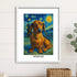 Custom pet portrait van gogh painting style 11X14 WHITE