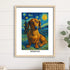 Custom pet portrait van gogh painting style 11X14 WOOD