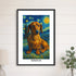 Custom pet portrait van gogh painting style 16X24 BLACK