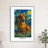 Custom pet portrait van gogh painting style 16X24 WHITE