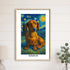 Custom pet portrait van gogh painting style 16X24 WOOD