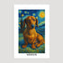 Custom pet portrait van gogh painting style 16x24 POSTER