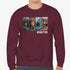 Custom Pet picture sweatshirt for men maroon