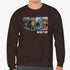 Custom Pet picture sweatshirt for men brown