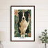 Custom Pet Portrait 16X24 DARK WOOD frame