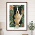 Custom Pet Portrait 20x28 BLACK frame 20x28 dark wood frame