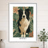 Custom Pet Portrait 20x28 BLACK frame 20x28 white frame