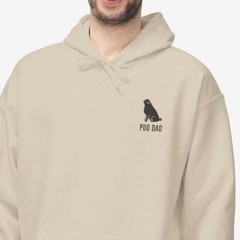 Pug Dad Hoodie for Men - Pug Dad Gift
