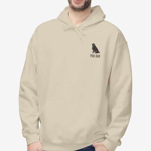 Pug Dad Hoodie for Men - Pug Dad Gift