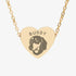 CUSTOM PET NECKLACE heart GOLD