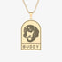 CUSTOM PET NECKLACE arch gold