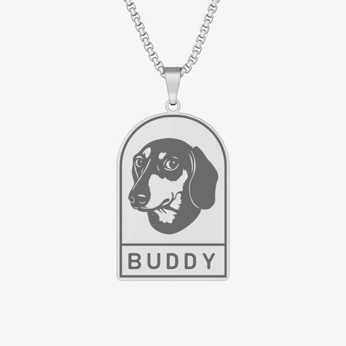 CUSTOM PET NECKLACE arch steel