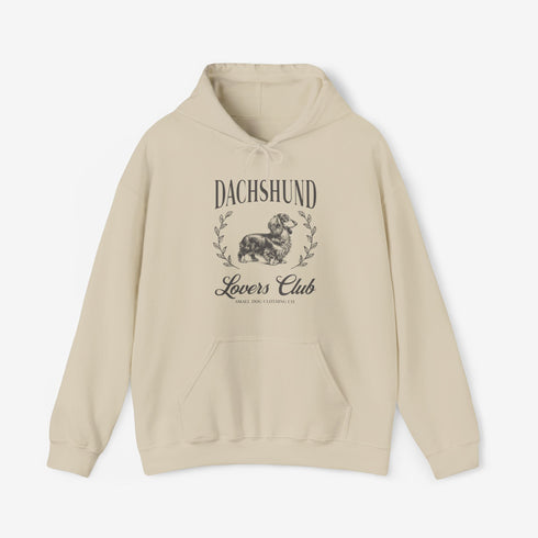 Longhaired Dachshund Hoodie for Women - Dachshund Lovers Club Hoodie