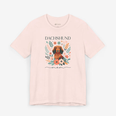 Dachshund T- Shirt for Women - Longhaired Dachshund Mom Shirt