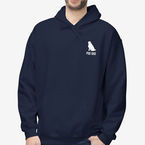 Pug Dad Hoodie for Men - Pug Dad Gift