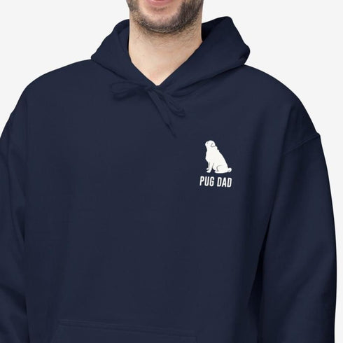 Pug Dad Hoodie for Men - Pug Dad Gift