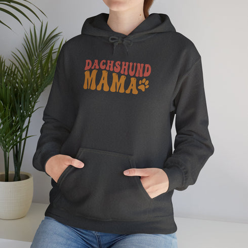 Dachshund Hoodie - Retro Dachshund Mom Hoodie - Dachshund Gift