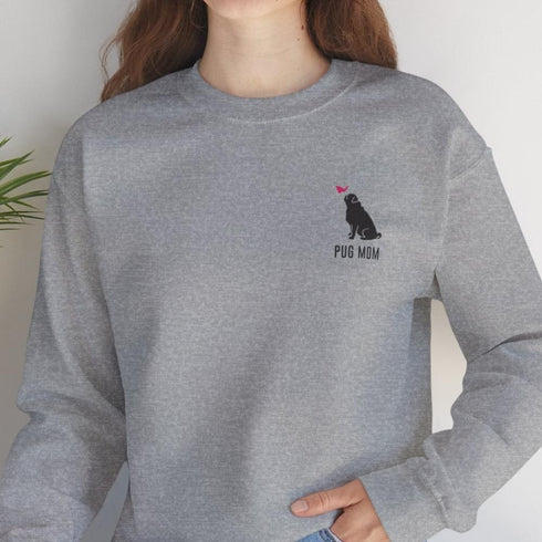 Pug Sweatshirt for Women - Pug Mom Sweatshirt