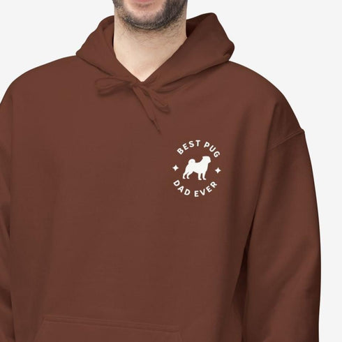 Pug Dad Hoodie for Men - Best Pug Dad Gift