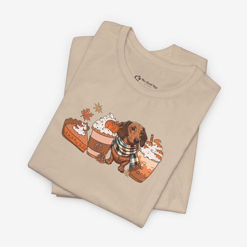 Dachshund Fall Tee - Dachshund Shirt for Women
