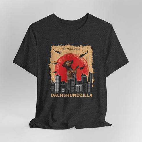 Dachshund Funny Dachshundzilla T-Shirt - Dachshund Shirt