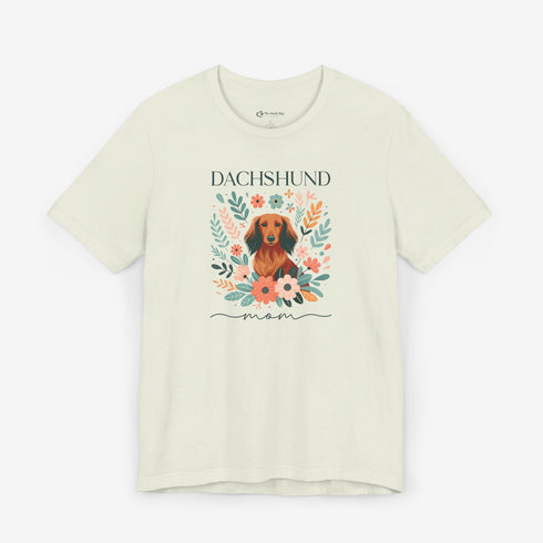 Dachshund T- Shirt for Women - Longhaired Dachshund Mom Shirt