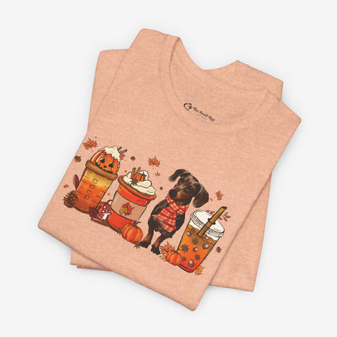 Dachshund T- Shirt for Women - Dachshund Autumn Shirt