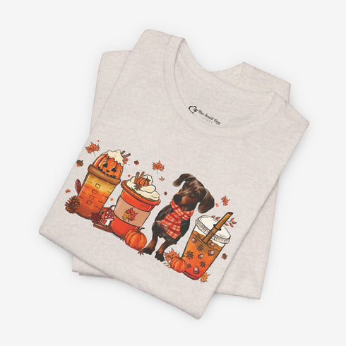 Dachshund T- Shirt for Women - Dachshund Autumn Shirt
