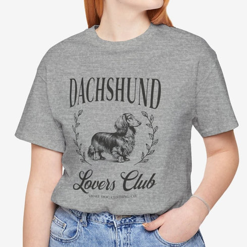 Longhaired Dachshund Tee for Women - Dachshund Lovers Club Shirt